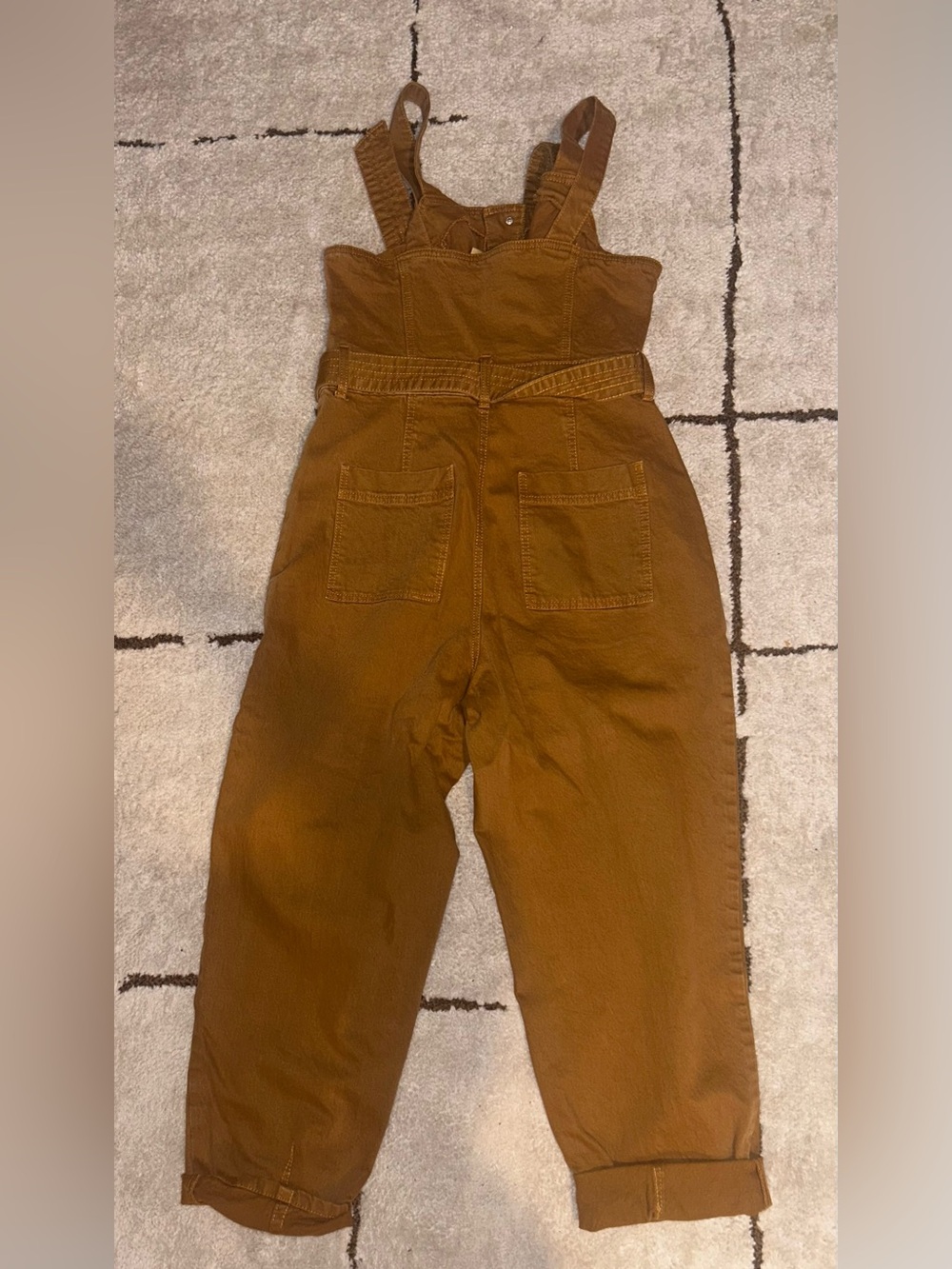 Fashion Nova Rust-Brown Utility Jumpsuit - Picture 2 of 2